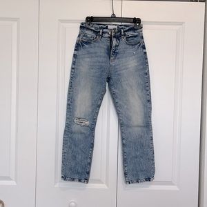Loft 24 petite cropped high rise jeans